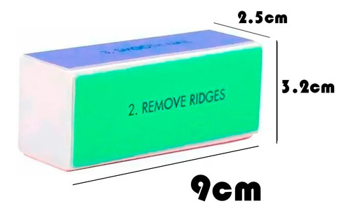 Herramientas Uñas De Limas Pedicura Arte Manicura Cubo 1pz