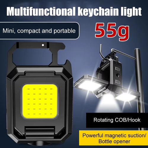 Mini Linterna Super Brillante Recargable Llavero Led Cob