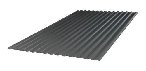 Chapa Sinusoidal Prepintada Color C25 Ternium De 6.00mts Color Gris