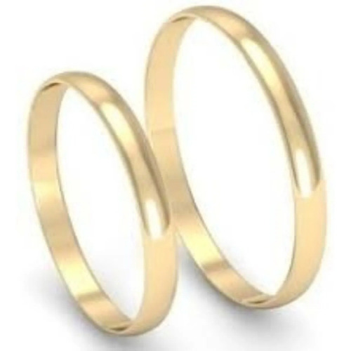 Imagen 2 de 10 de Par Alianzas Oro 18k 1,5 Grs Fabricadas Sin Soldadura Garant