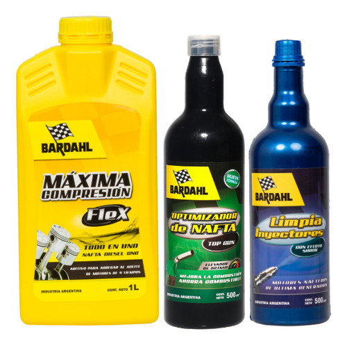 Kit Máxima Compresión, Limpia Inyectores Y Optimizador Nafta