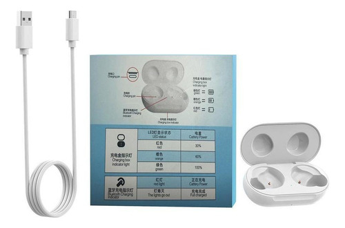 Caixa De Carregamento 350mah Dock+cabo Usb Para Buds+sm-r175