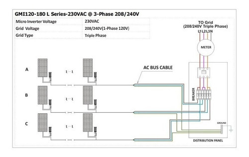 Y & H 180w Rejilla Lazo Micro Inversor Dc16-26v Entrada Sola