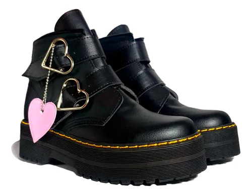 Botas Plataformas Mujer 7000 Rockera Gotica Tipo Dr Martens