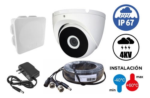 Cámara Ext/int Compatible Dvr Bytek 2mp Con Accesorios,2.0mp