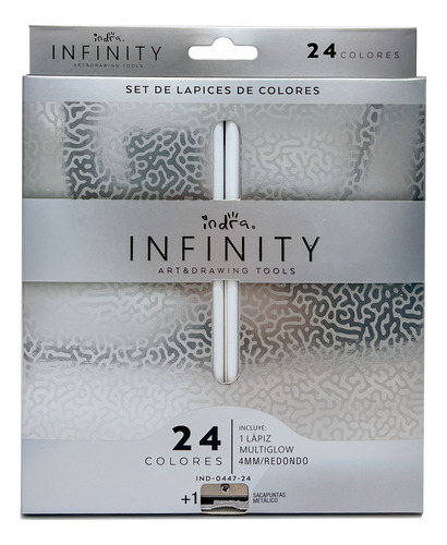 Set Lápices Colores Premium Infinity 23 + 1 Multicolor Indra Surtido