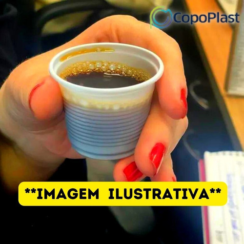 100un Copo Plástico 50ml Descartável Transparente Café Ch
