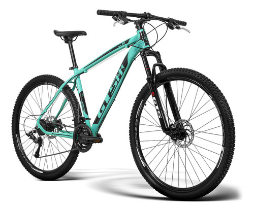 Bicicleta Alumínio Aro 29 Gts 21 Vel Freio A Disco Ride 19 C Cor Verde Tiffany Tamanho Do Quadro 21