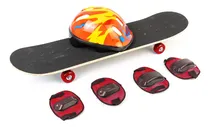 Comprar Skate Patineta + Coderas + Rodilleras Casco Infantil