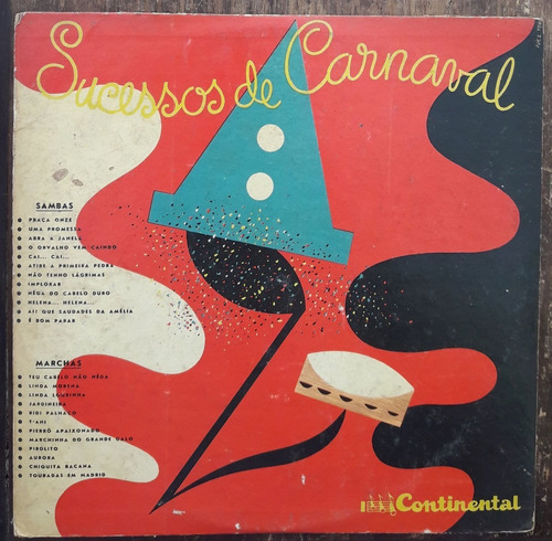 Lp Vinil 10 (vg/+) Sucessos De Carnaval (carnaval Antigo) Ex