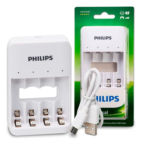 Cargador De Pilas Usb Philips Aaa Y Aa Nnet Nx