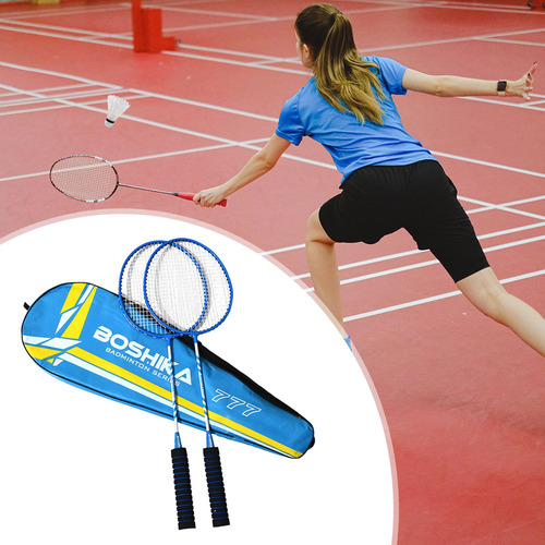 2x Raquetas De Bádminton Juego De Raquetas De Azul