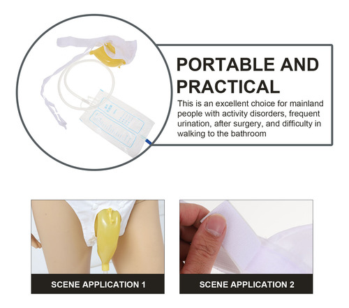 Práctico Orinal Para Pacientes, 1 Unidad, Orinal Duradero, D