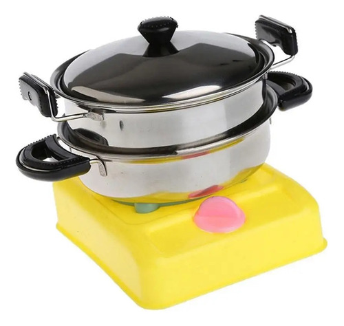 Juego De Juguetes De Cocina De Acero Inoxidable Para Niños D
