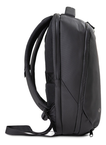 Mochila Impermeable Para Notebook Con Organizadores Color Negro Diseño de la tela Liso