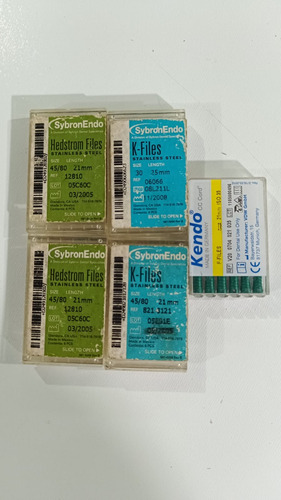 Kit 5 Cx Limas Endodonticas Varios K Filé Flex Hedstron (Usado)