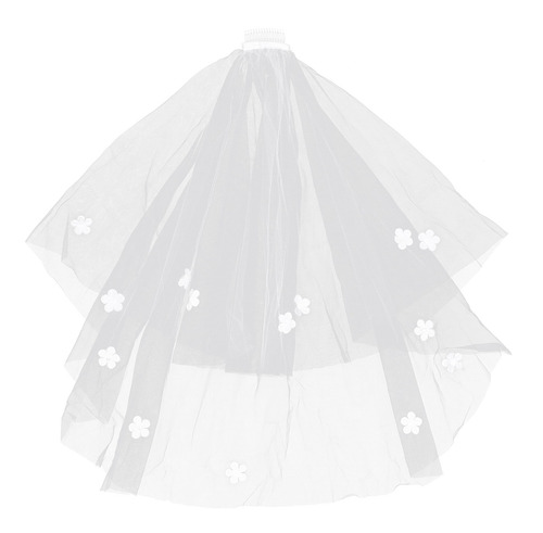Imagen 1 de 8 de 1 Pieza Elegante Blanco Romántico Tocado De Novia