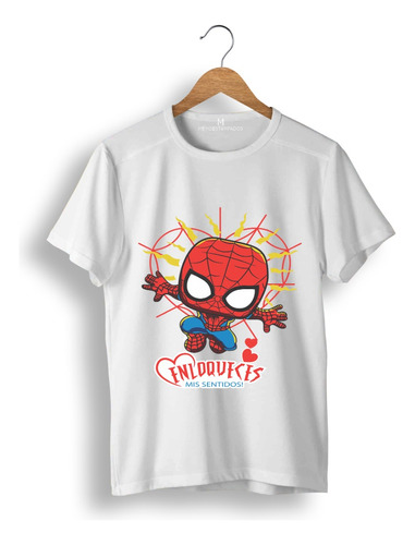 Remera Regalos San Valentin, Spider Love Precio Por 2 Uni