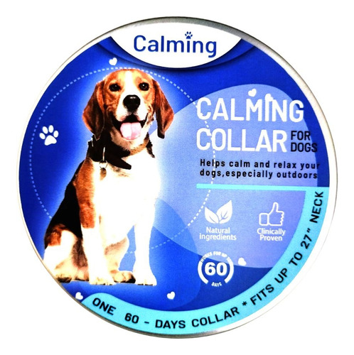 Collar Perro Feromonas Relajante Antiestres Calmante 60 Dias