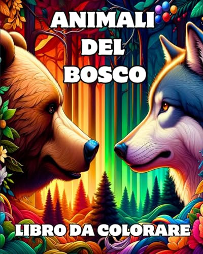 Libro Animali Del Bosco Libro Da Colorare De Caroline J. Bla