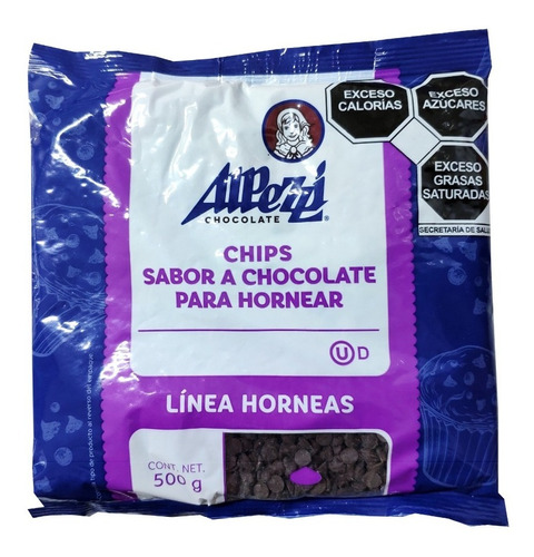 Chispas Horneables Sabor Chocolate Semiamargo Alpezzi 500gr