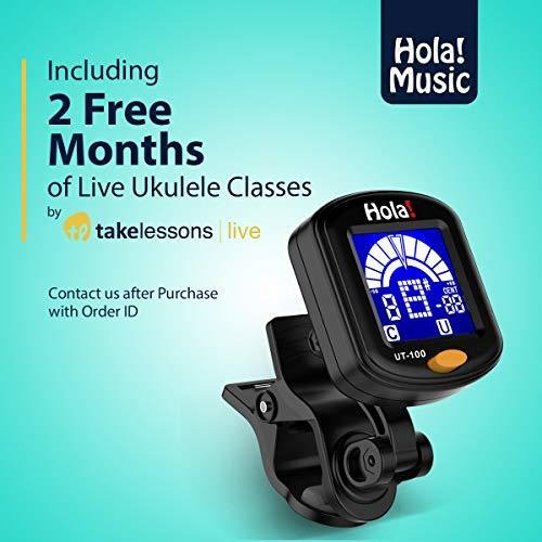 Clip-on Ukulele Tuner Ut-100 De Hola! Música Con Modo De Afi