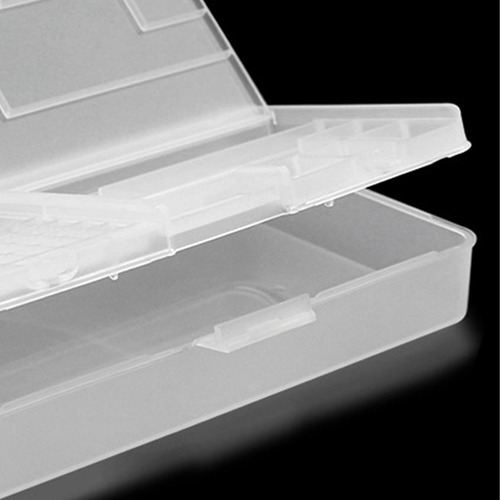 Organizador De Tornillos Blanco Transparente Rectangular Fue