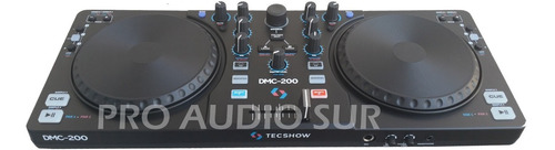 Controlador Tecshow Dmc 200 Usb Virtual Dj Le Mixer Ampro