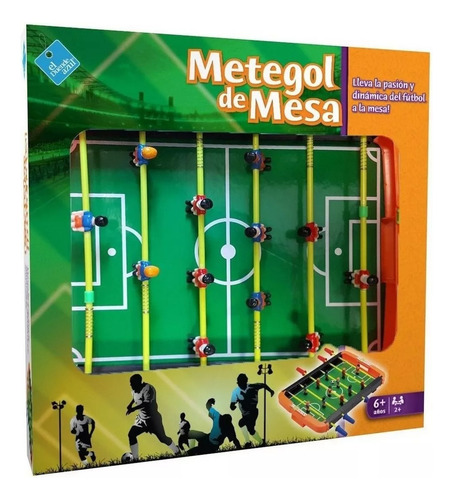 Metegol De Mesa Futbol Futbolin Estadio Cancha Duende Azul