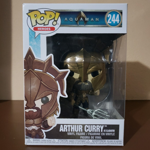 Funko Pop! Heroes Aquaman Arthur Curry As Gladiator #244 (Usado)