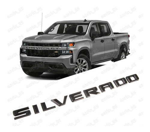 Emblema Silverado Negro 2019 2020 2021 2022 2023