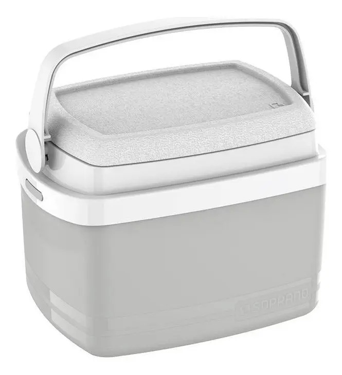 Conservador térmico de acampamento super prático Soprano 5 Lts, cor cinza