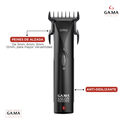 Cortapelo Trimmer Gama Se Gt905 Con Base De Carga