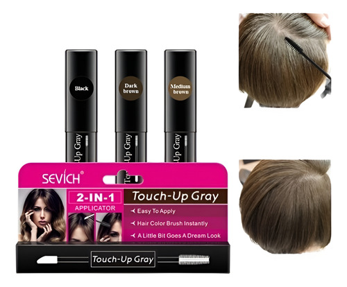 Tinte Temporal Cabello Lápiz Para Raíces Y Canas Instantáneo
