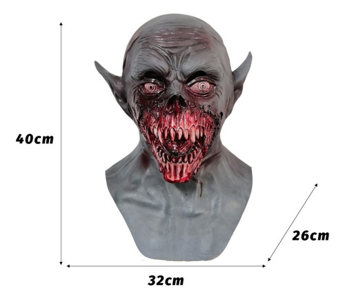 Máscara De Halloween De Vampiro Horror Bloody Para Adultos