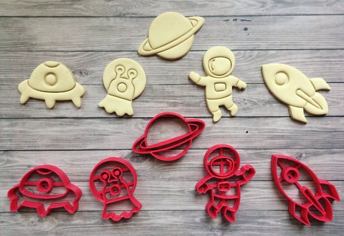 Imagem 1 de 1 de Cortador De Biscoito - Kit Astronauta No Espaço 05