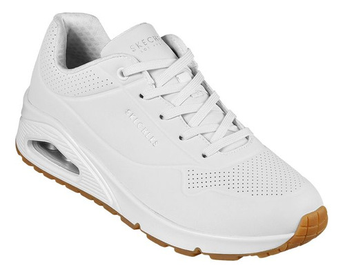 Tenis Casual Pru52464 Polipiel Sin Tacon Liso Confort