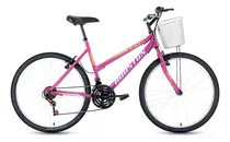 Comprar Bicicleta Aro 26 Freios V-brakes Câmbios Houston Foxer Maori Cor ROSA-PINKu002FCu002FCESTA-PRATA