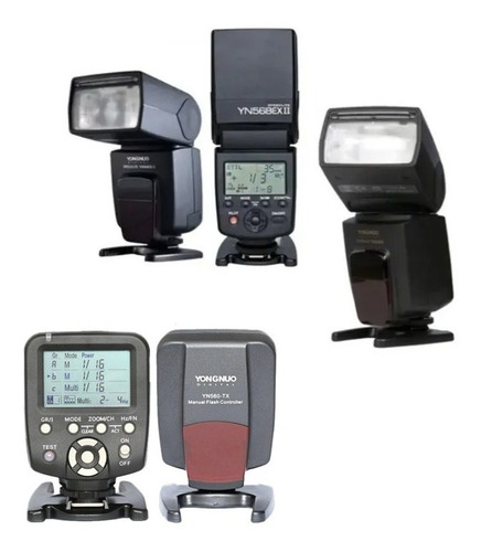Kit Flash Yongnuo N-568ex Nikon - Yn568ex Il Canon + Control