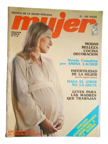 Revista Mujer Ed. 7 Y 8 Noviembre Diciembre 1976