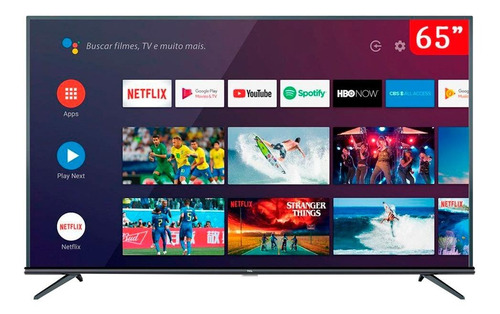 Smart Tv Led 65 4kp8m Com Android Tv,4 Anos De Garantia