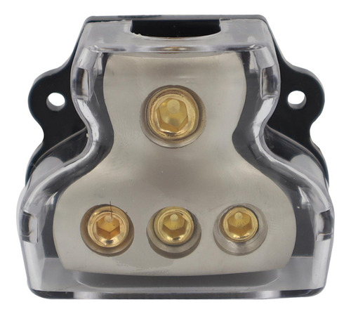 Amp Power Ground Distributor Block 3x 4 Gauge Out 1x 0 Gauge