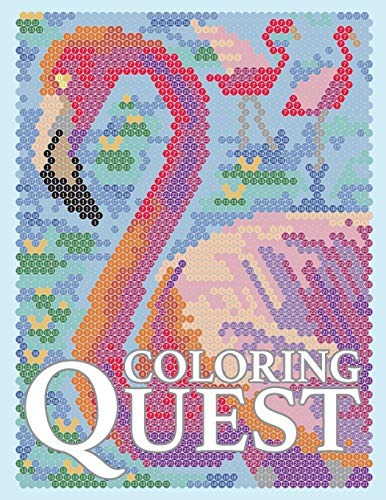 Coloring Quest Activity Puzzle Color By Number Book For Adul