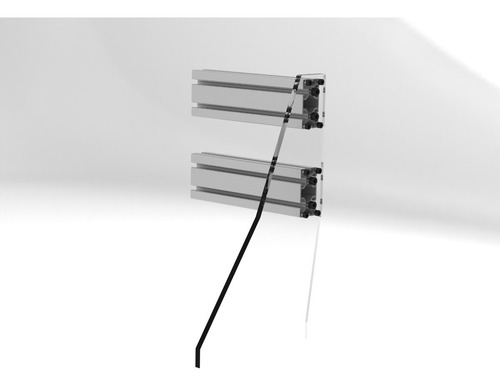 Imagen 6 de 10 de Perfil Aluminio 4080 1 Mt Tipo Bosch Router Cnc Estructural