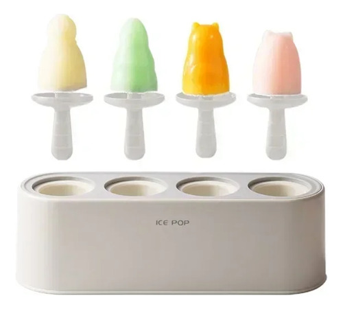 Juego De 4 Moldes For Paletas De Silicona Caseros