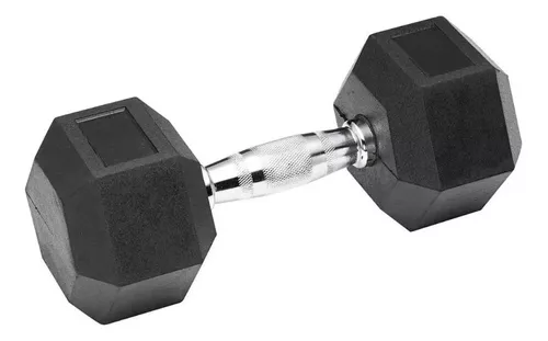 Mancuerna Pesa Hexagonal 12.5kg Ejercicios Fitness Deporte