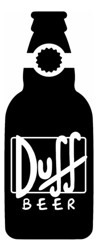 Vinilo Decorativo Bar Botella Cerveza Duff