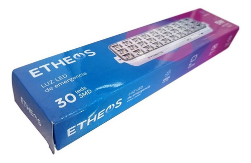 Imagen 2 de 7 de Luz Emergencia Etheos Lem30e 30led 5w Luz Fria Litio