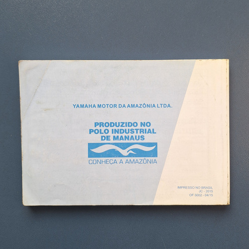 Manual Da Fazer Ys 150 2015 Original (Usado)