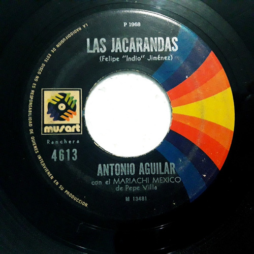 Antonio Aguilar - Las Jacarandas - Sencillo 7 Pulgadas